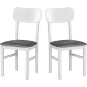 LeafDesign Esszimmerstuhl 2 x "Leo 3", weiss