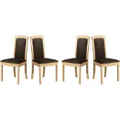 LeafDesign Esszimmerstuhl - Set 4x Roma 8 sonoma, zetta 294