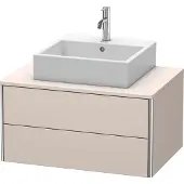 Duravit XSquare Konsolenwaschtischunterbau wandhängend, 2 Schubkästen, 800x400x548mm, XS491008383