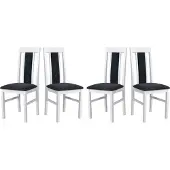 LeafDesign Esszimmerstuhl - Set 4x Nilo 2, weiss,Hygge 96