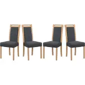LeafDesign Esszimmerstuhl - Set 4x Roma 5, sonoma, hygge 96