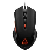 Canyon Star Raider, rechts, Optisch, USB Typ-A, 3200 DPI, Schwarz, Orange