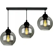 FKL DESIGN Home Deco Deckenlampe Pendellampe Kugel Schwarz Grau Weiß (N100-BZ3)