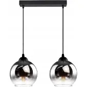 FKL DESIGN Home Deco Deckenlampe Pendellampe Kugel Schwarz Kupfer Transparent