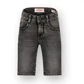 Vingino Bermudas , Jungen, Gr. 152, N-Gr, grau (mid grau), Denim/Jeans, Obermaterial: 72% Baumwolle, 27% Polyester, 1% Elasthan, unifarben, kniebedeckend, Hosen Bermudas, Jeans-Bermuda mit Stretch