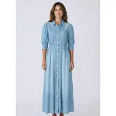 Marella für Damen. 2613221074200 Kleid Mlscerchia Denim (40), Blau, Lässig, Polyester