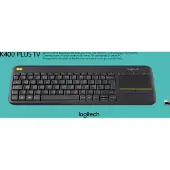 Logitech TAST Wireless Touch Keyboard K400 Plus - Tastatur - drahtlos - 2.4 GHz