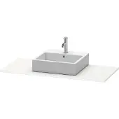 Duravit Konsole XSquare 80x55cm, we supermatt, mit 1 Ausschnitt