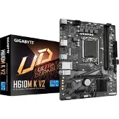 Gigabyte Mainboard "H610M K V2 Mainboard – Intel Core 14. Generation CPUs, bis zu 5600 MHz", schwarz, B:23,6cm H:5,5cm T:26,1cm, Mainboards, Mainboard