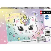 Nathan – 100-teiliges Kinderpuzzle – Regenbogenkätzchen – Ab 6 Jahren – Hochwertige Qualität – Dicke und robuste Pappe – 12004295
