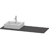 Duravit Konsole XSquare 140x55x1,6cm, m 1 AS, AS li, graph matt