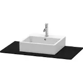 Duravit Konsole XSquare 100x55cm, Ei schwarz, mit 1 Ausschnitt