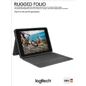 Logitech Rugged Folio, QWERTZ, Deutsch, 1,8 cm, 1,2 mm, Apple, iPad (7. Generation) iPad (8. Generation) iPad (9. Generation) iPad (10. Generation) iPad (A16)