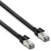 Metronic , RJ45-Ethernet-CAT8-Stecker/Stecker-S/FTP-Kabel, 5 m, Schwarz