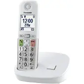 Panasonic KX-TGU410EXW, DECT-Telefon, Kabelloses Mobilteil, Freisprecheinrichtung, Anrufer-Identifikation, Weiß