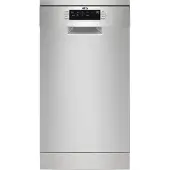 AEG FFB73527ZM, Freistehend, Single (45 cm breit), Edelstahl, Schwarz, Tasten, LED