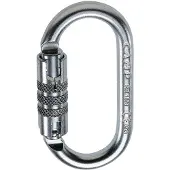 C.A.M.P. - Oval Pro 2 Lock - Stahlkarabiner grau