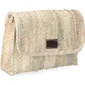 Basics Tasche Frau EDM Lola 27 x 20 cm Palm Leaf Leder