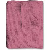 Sleezzze Baumwoll Waffelpiqué Decke rosa 75 x 120 cm
