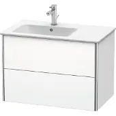 Duravit XSquare Meuble sous-lavabo suspendu, 2 tiroirs, vasque à gauche, 810x560x478mm, XS417608484
