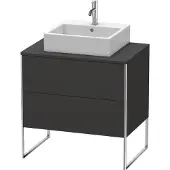 Duravit Waschtischunterschrank XSquare 80x54,8cm, gra matt, f K, 2 Ausz., steh.
