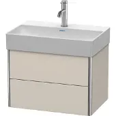 Duravit XSquare Meuble sous-lavabo Compact, suspendu, 2 tiroirs, 584x397x390mm, XS416708383, XS416708383