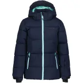 Icepeak Loris Winterjacke für Mädchen mit Kapuze und Schneefang, Farbe:Dunkelblau, Kinder Größen:164