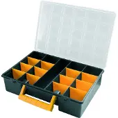 Artplast Valentino Mit Herausnehmbaren Trennwänden 36.2x25x8.5 Cm Veranstalter Golden Golden One Size