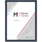 MendeFrames Holzrahmen Massivholz Klarglas 13x13 cm dunkelblau H300