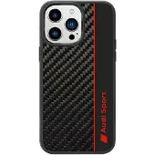 Audi Carbon Fiber Stripe Iphone 14 Pro 6.1 Austpupcip14pr8d1bk Handyhülle