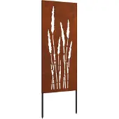 Syfax Garten Sichtschutz-Leinwand Rostig 50 x 140 cm Wetterfeststahl
