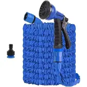 Markenlos Gartenschlauch erweiterbar - Flexibel und multifunktional - 60 m - Blau