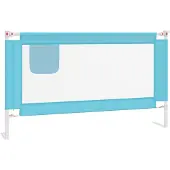 Syfax Kleinkind-Bettschutzgitter Blau 140x25 cm Stoff