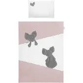 Belisima 3-teilige Bettwäsche Mouse 100/135 rosa
