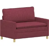 vidaXL Sofa Set 2 stk. Weinrot Stoff
