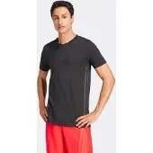 Adidas - D4T Workout 3 Stripes T-Shirt - Funktionsshirt Gr XXL schwarz