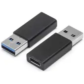 Shiverpeaks BS14-05032, USB-A, USB-C, Schwarz