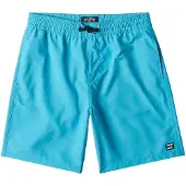 Billabong Badeshorts "All Day Layback", Kinder, Gr. XS, blau (aqua), Obermaterial:100% Polyester., Badehosen Badeshorts