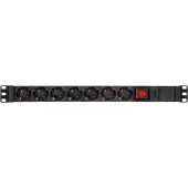 As Schwabe as-Schwabe 18195 Steckdosenleiste 19" Schwarz ohne Stecker 1 St - Steckdosenleiste - 0,48 m