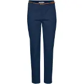 Oxmo 7/8-Hose "7/8-Hose OXDaisy", Damen, Gr. 44, N-Gr, blau (copenhagen night), Obermaterial: 98% Baumwolle CO. 2% Elasthan EL., Hosen 7/8-Hose