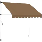 Syfax Manuell einziehbare Markise Beige 400 cm