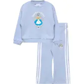 Adidas 1100000002199 ORIGINALS "CREW SET", Kinder, Gr. 86, blau (crystal sky), Obermaterial: 70% Baumwolle, 30% Polyester. Obermaterial Hose: 93% Baumwolle, 7% Elasthan, Sportanzüge 1100000002199