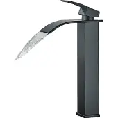 OEM Waschtischarmatur, Messingkonstruktion, Einhebelsteuerung, Schwarz Hoch