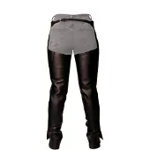 Dyon Leder-Chaps lang, Größe:L, Farbe:braun