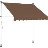 Syfax Manuell einziehbare Markise Taupe 400 cm