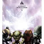 OEM Brettspiel mit 24 Exosuit-Miniaturen, Science-Fiction, Mehrfarbig