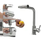 OEM Küchenarmatur, ausziehbare Auslauf, 4 Sprühmodi, Bürstennickel
