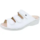 Finn Comfort Pisa Damen Pantolette weiss Glattleder - Größe: 39