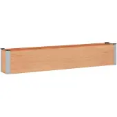 Syfax Hochbeet Braun 200 x 30 x 36 cm WPC und Aluminium
