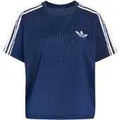 Adidas Originals T-Shirt ORIGINALS "FIREBIRD", Damen, Gr. S, blau (night indigo, weiß), Obermaterial: 100% Polyester, Rundhals, Shirts T-Shirt
